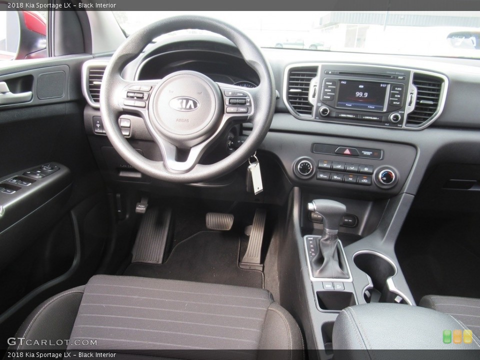 Black Interior Dashboard for the 2018 Kia Sportage LX #139261160
