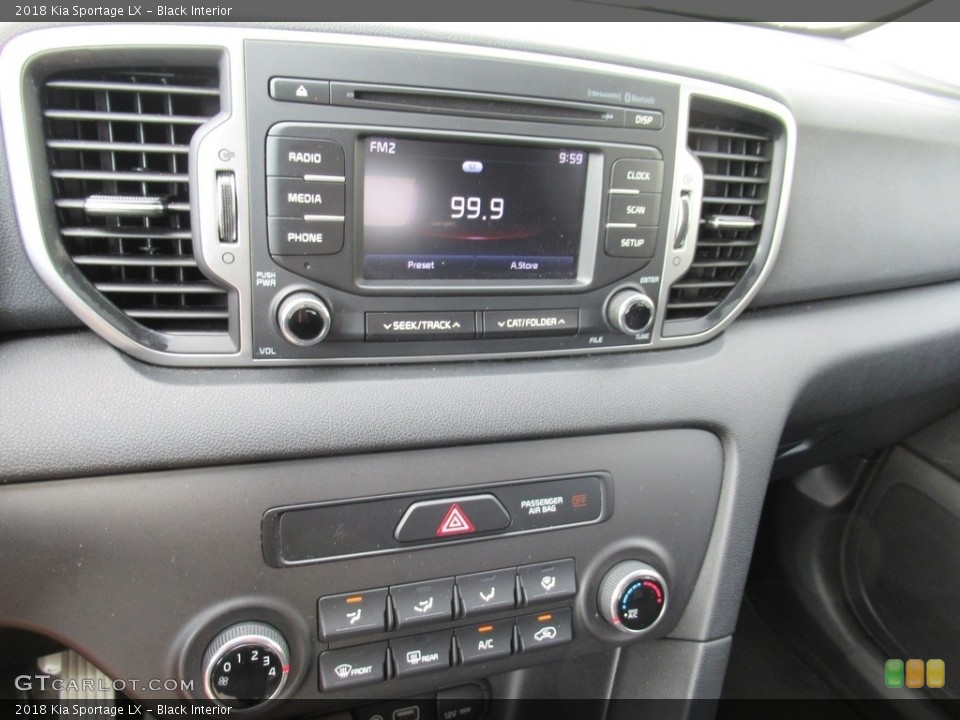 Black Interior Controls for the 2018 Kia Sportage LX #139261217