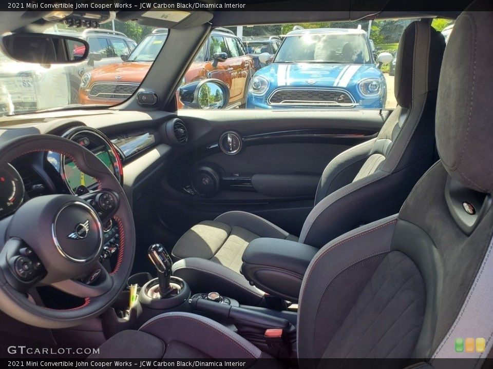 JCW Carbon Black/Dinamica Interior Photo for the 2021 Mini Convertible John Cooper Works #139261229