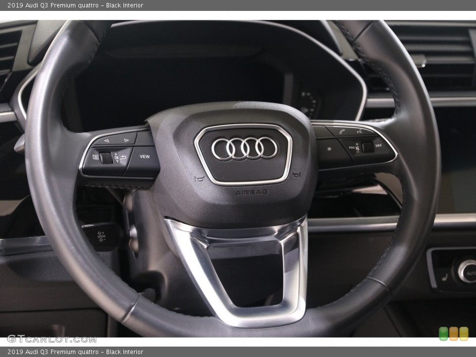 Black Interior Steering Wheel for the 2019 Audi Q3 Premium quattro #139262063