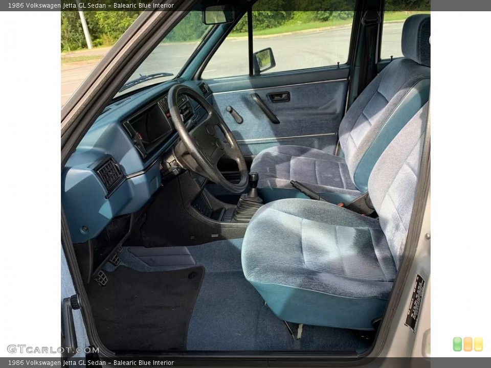 Balearic Blue Interior Photo for the 1986 Volkswagen Jetta GL Sedan #139271993