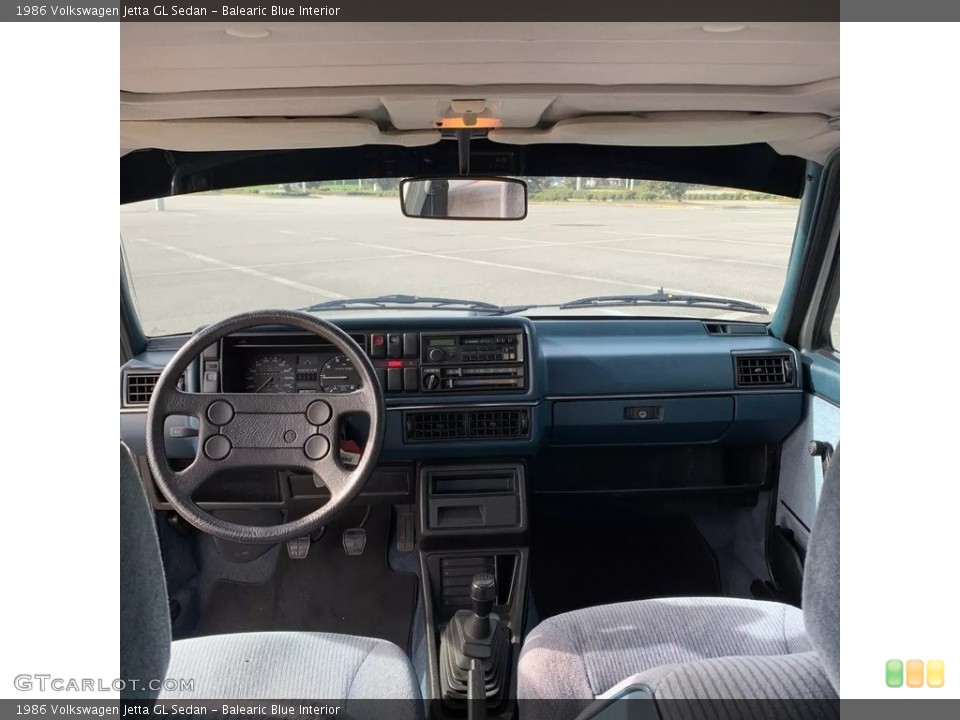 Balearic Blue Interior Dashboard for the 1986 Volkswagen Jetta GL Sedan #139272050