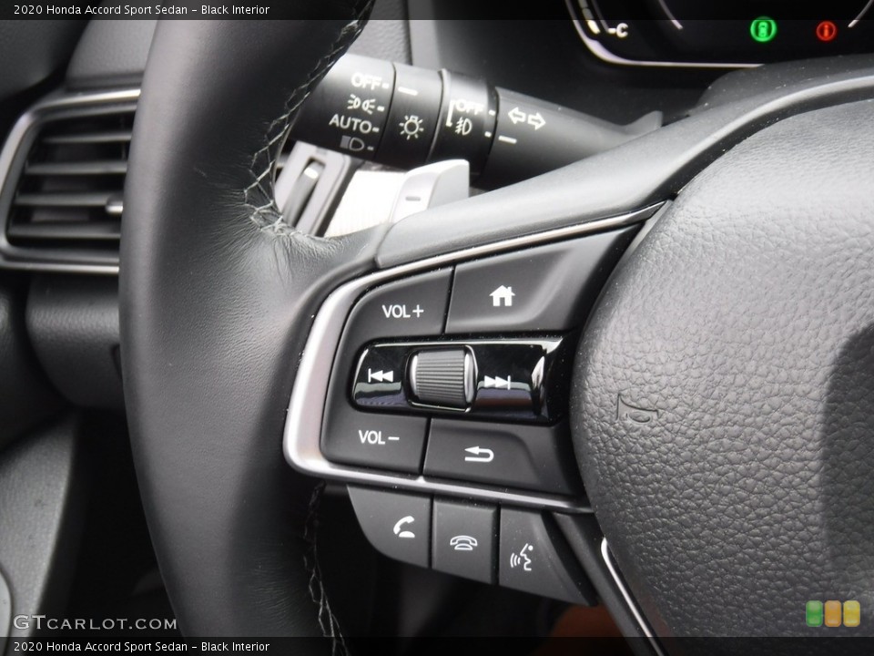 Black Interior Steering Wheel for the 2020 Honda Accord Sport Sedan #139272485