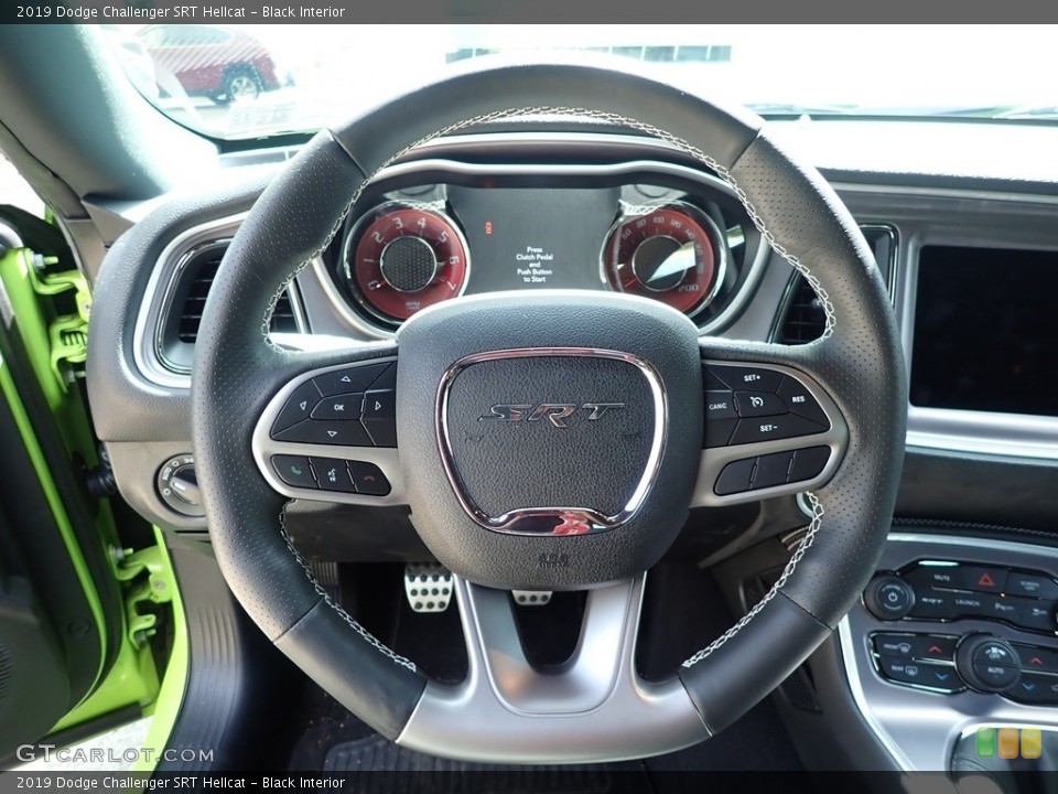 Black Interior Steering Wheel for the 2019 Dodge Challenger SRT Hellcat #139273004