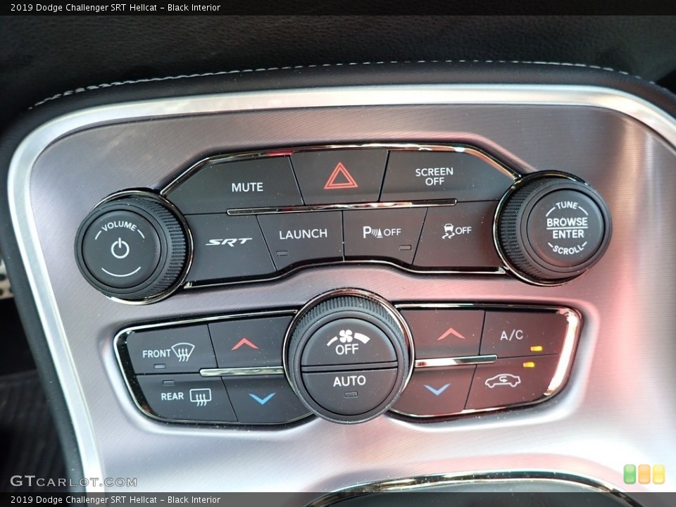 Black Interior Controls for the 2019 Dodge Challenger SRT Hellcat #139273022