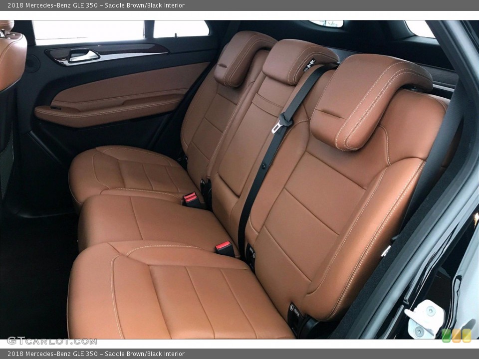 Saddle Brown/Black Interior Rear Seat for the 2018 Mercedes-Benz GLE 350 #139273129