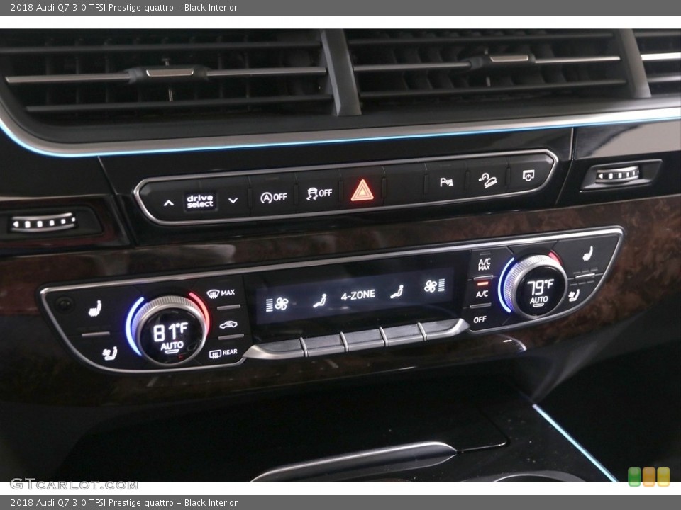 Black Interior Controls for the 2018 Audi Q7 3.0 TFSI Prestige quattro #139275161