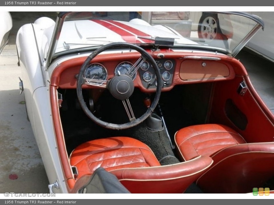 Red Interior Photo for the 1958 Triumph TR3 Roadster #139276043