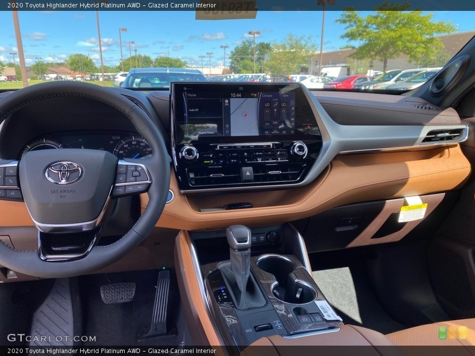 Glazed Caramel Interior Dashboard for the 2020 Toyota Highlander Hybrid Platinum AWD #139278206
