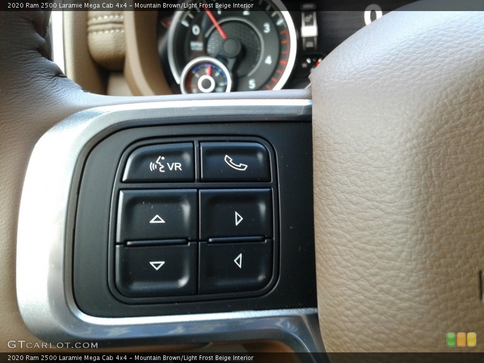 Mountain Brown/Light Frost Beige Interior Steering Wheel for the 2020 Ram 2500 Laramie Mega Cab 4x4 #139278911