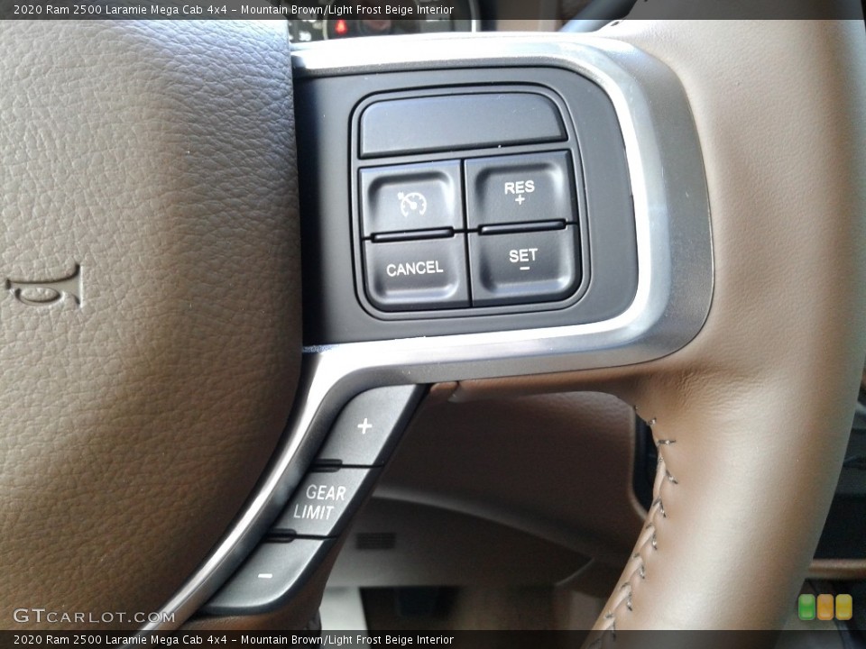 Mountain Brown/Light Frost Beige Interior Steering Wheel for the 2020 Ram 2500 Laramie Mega Cab 4x4 #139278935