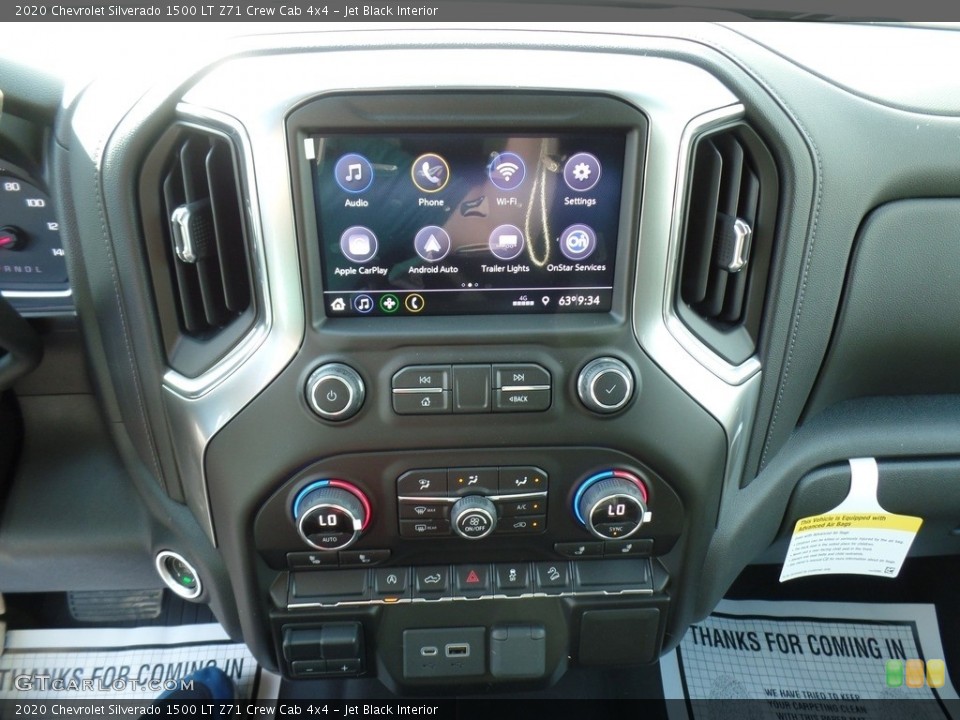Jet Black Interior Controls for the 2020 Chevrolet Silverado 1500 LT Z71 Crew Cab 4x4 #139279859