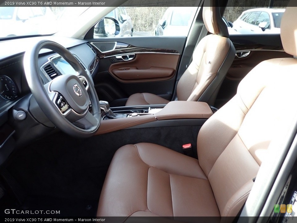 Maroon Interior Front Seat for the 2019 Volvo XC90 T6 AWD Momentum #139285686
