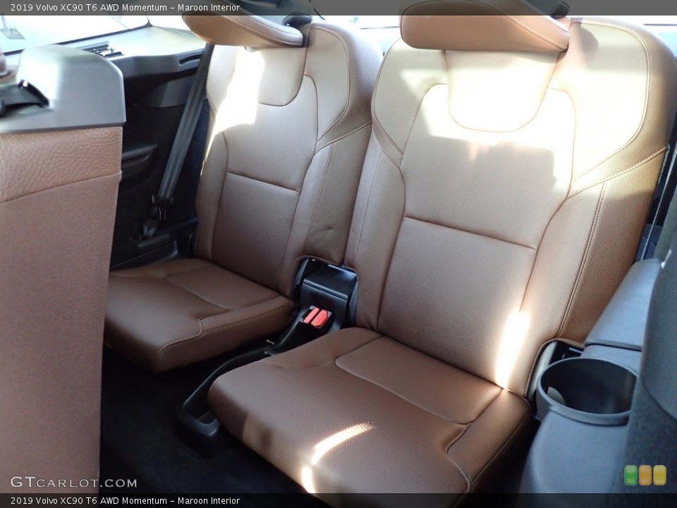 Maroon Interior Rear Seat for the 2019 Volvo XC90 T6 AWD Momentum #139285737