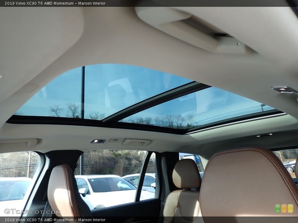 Maroon Interior Sunroof for the 2019 Volvo XC90 T6 AWD Momentum #139285867