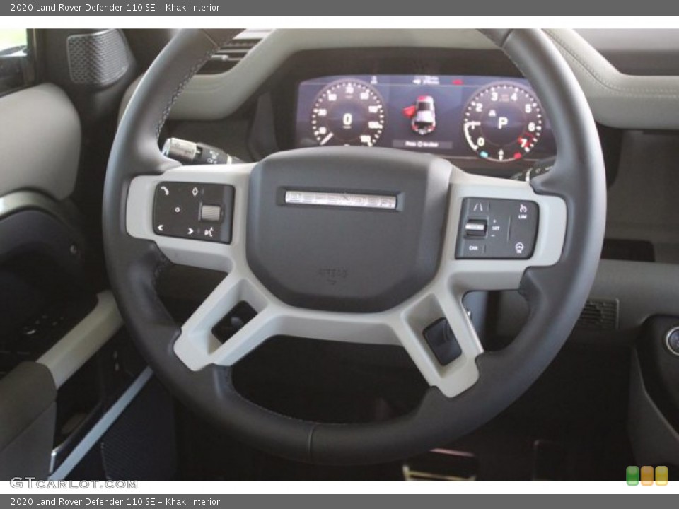 Khaki Interior Steering Wheel for the 2020 Land Rover Defender 110 SE #139286772