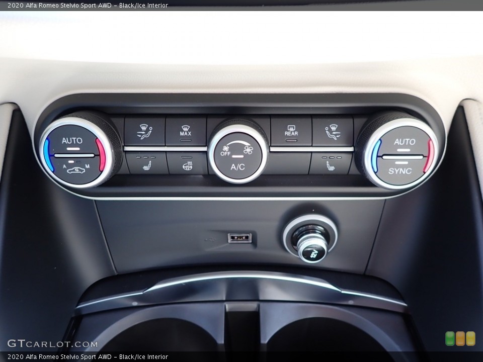 Black/Ice Interior Controls for the 2020 Alfa Romeo Stelvio Sport AWD #139287282