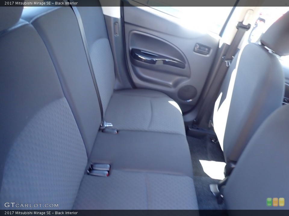 Black Interior Rear Seat for the 2017 Mitsubishi Mirage SE #139287912