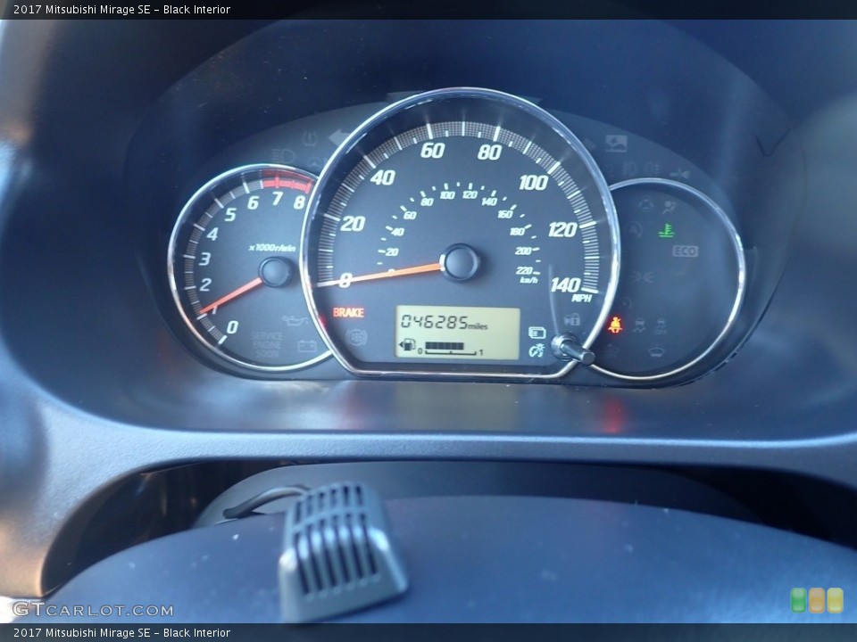Black Interior Gauges for the 2017 Mitsubishi Mirage SE #139288057