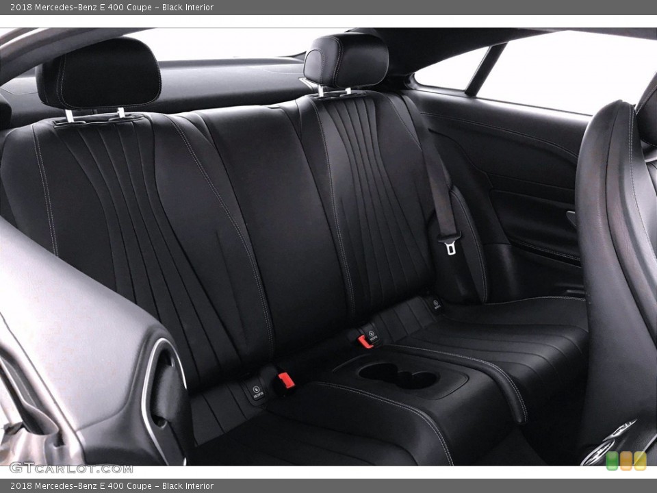 Black Interior Rear Seat for the 2018 Mercedes-Benz E 400 Coupe #139289049