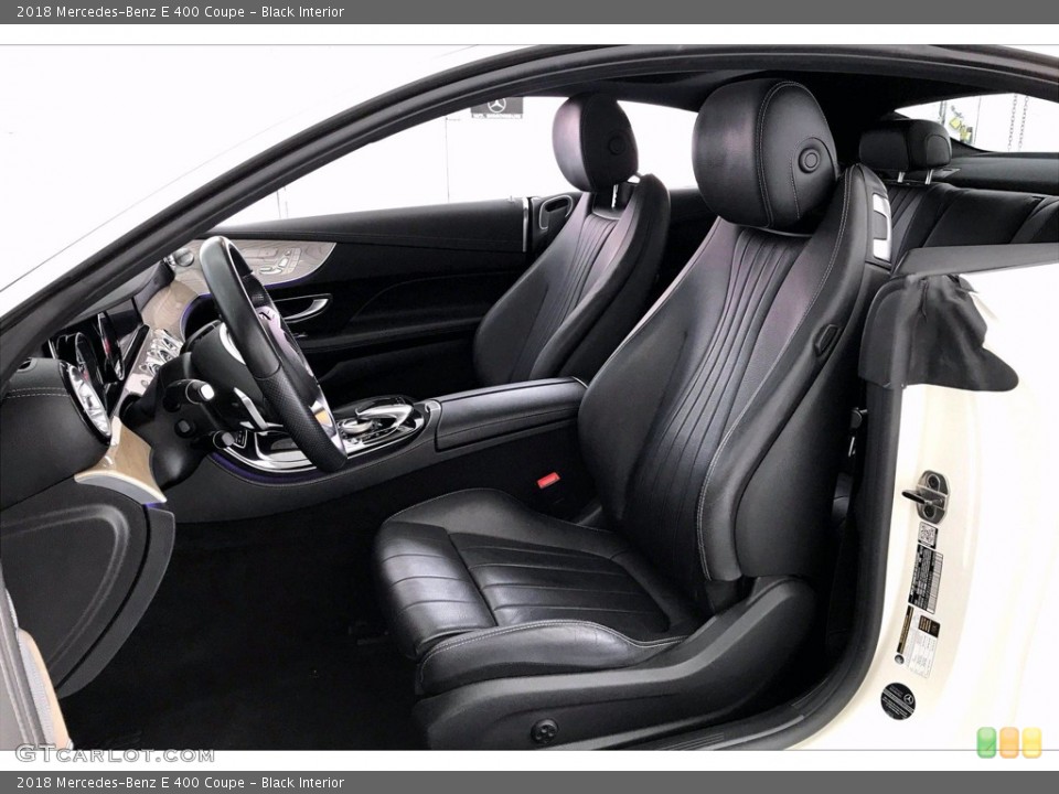 Black Interior Front Seat for the 2018 Mercedes-Benz E 400 Coupe #139289067
