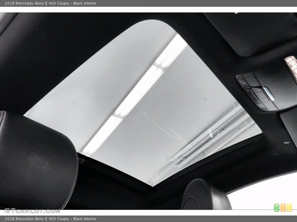 Black Interior Sunroof for the 2018 Mercedes-Benz E 400 Coupe #139289406