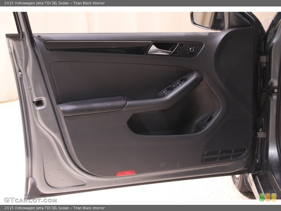 Titan Black Interior Door Panel for the 2015 Volkswagen Jetta TDI SEL Sedan #139289448