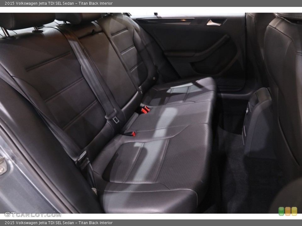 Titan Black Interior Rear Seat for the 2015 Volkswagen Jetta TDI SEL Sedan #139289631