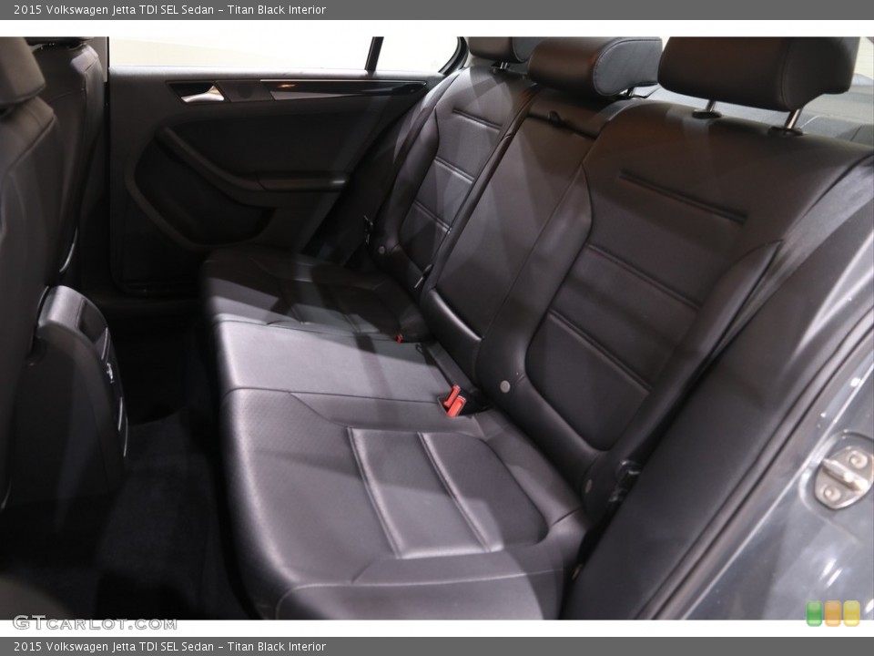 Titan Black Interior Rear Seat for the 2015 Volkswagen Jetta TDI SEL Sedan #139289652