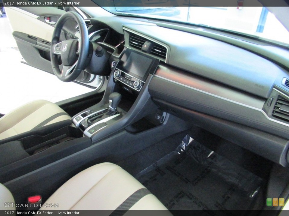 Ivory Interior Dashboard for the 2017 Honda Civic EX Sedan #139290069