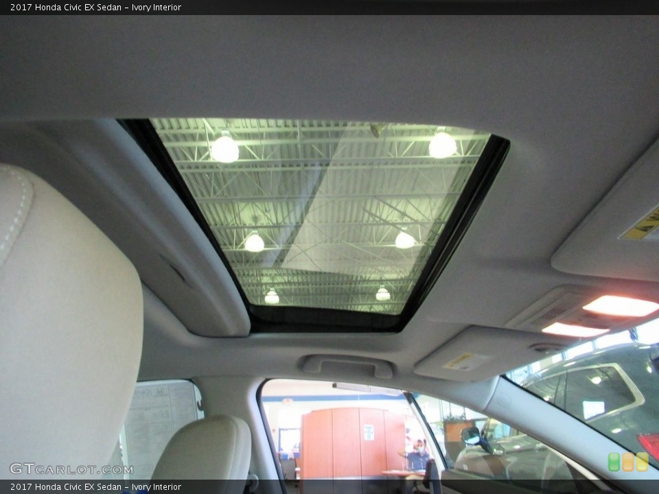 Ivory Interior Sunroof for the 2017 Honda Civic EX Sedan #139290108