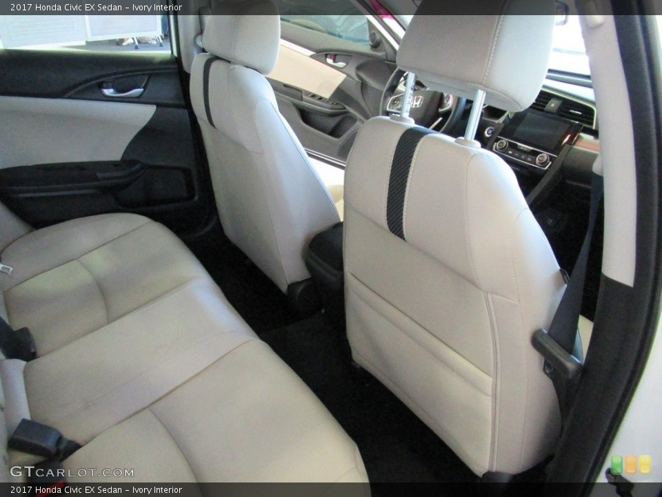 Ivory Interior Rear Seat for the 2017 Honda Civic EX Sedan #139290150