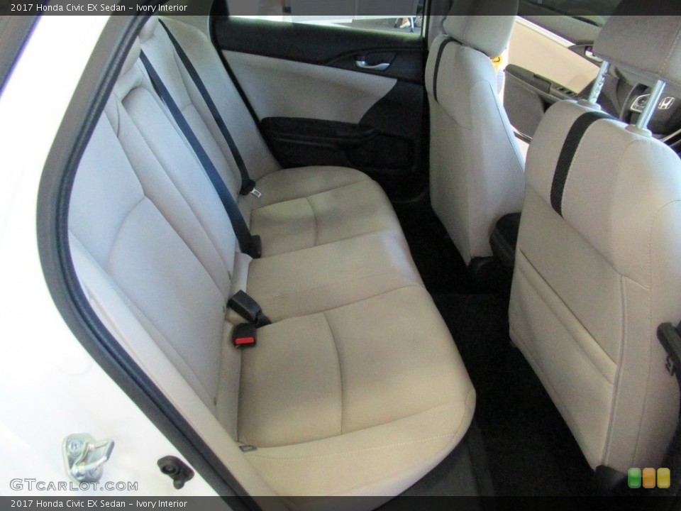 Ivory Interior Rear Seat for the 2017 Honda Civic EX Sedan #139290171
