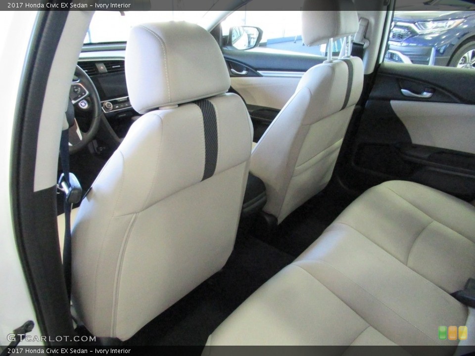 Ivory Interior Rear Seat for the 2017 Honda Civic EX Sedan #139290240
