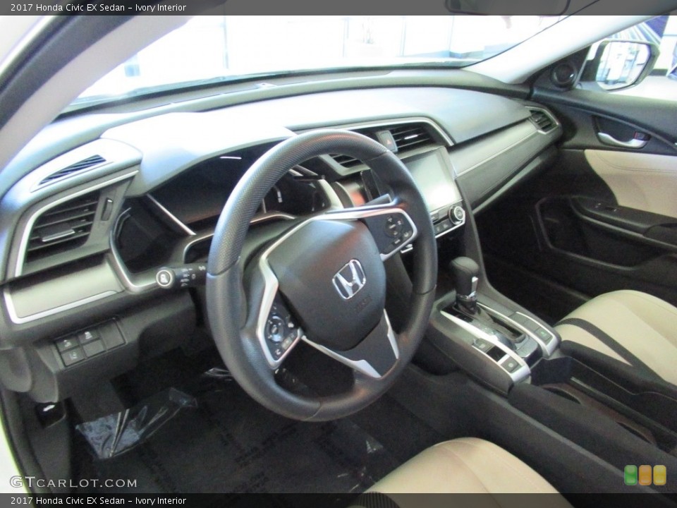 Ivory 2017 Honda Civic Interiors