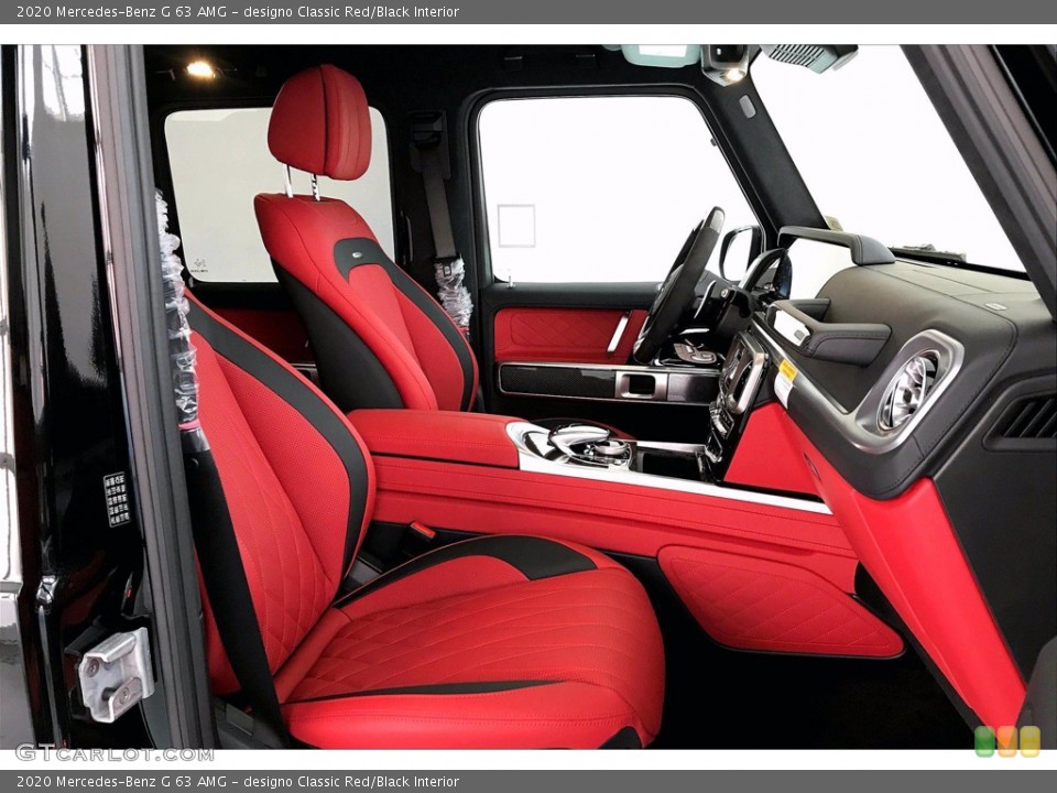 designo Classic Red/Black 2020 Mercedes-Benz G Interiors