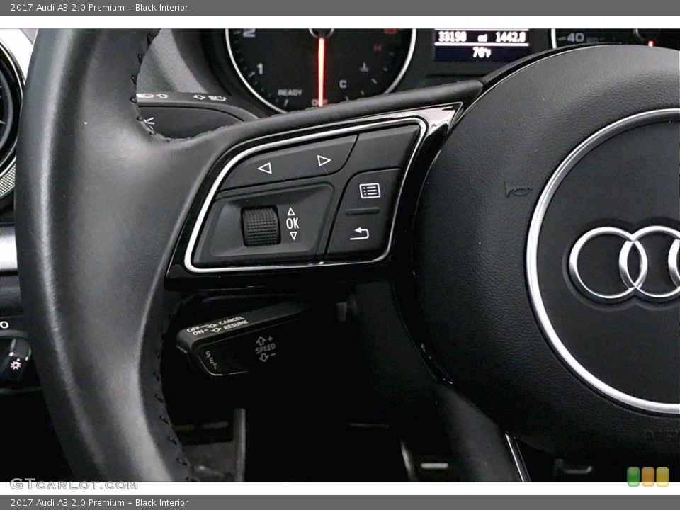 Black Interior Steering Wheel for the 2017 Audi A3 2.0 Premium #139292313