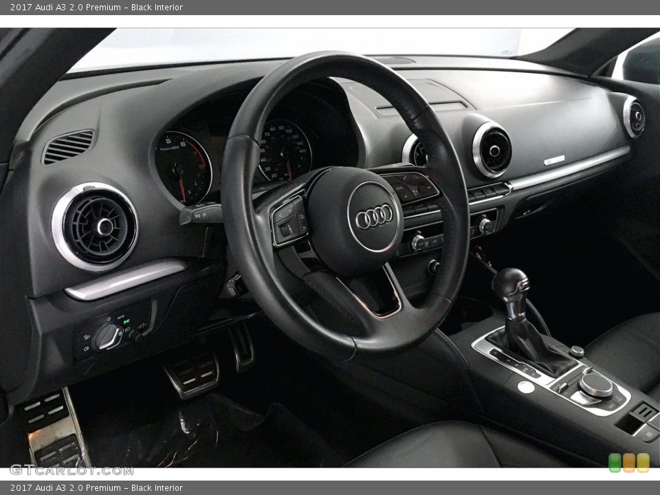 Black Interior Dashboard for the 2017 Audi A3 2.0 Premium #139292370