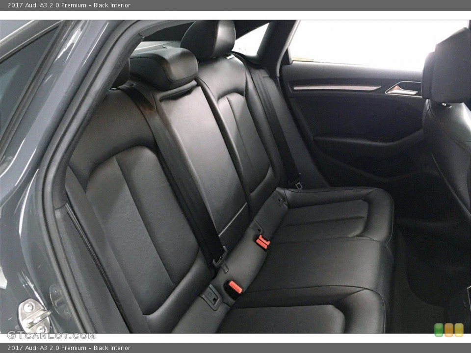 Black Interior Rear Seat for the 2017 Audi A3 2.0 Premium #139292529
