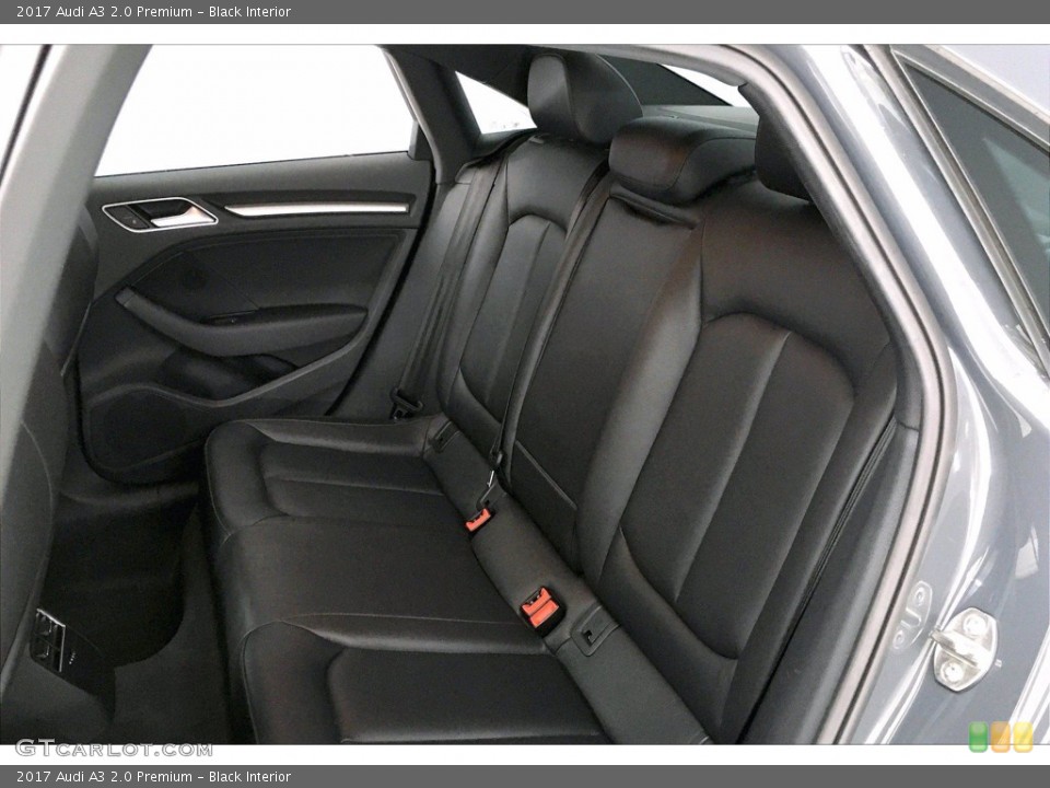 Black Interior Rear Seat for the 2017 Audi A3 2.0 Premium #139292544