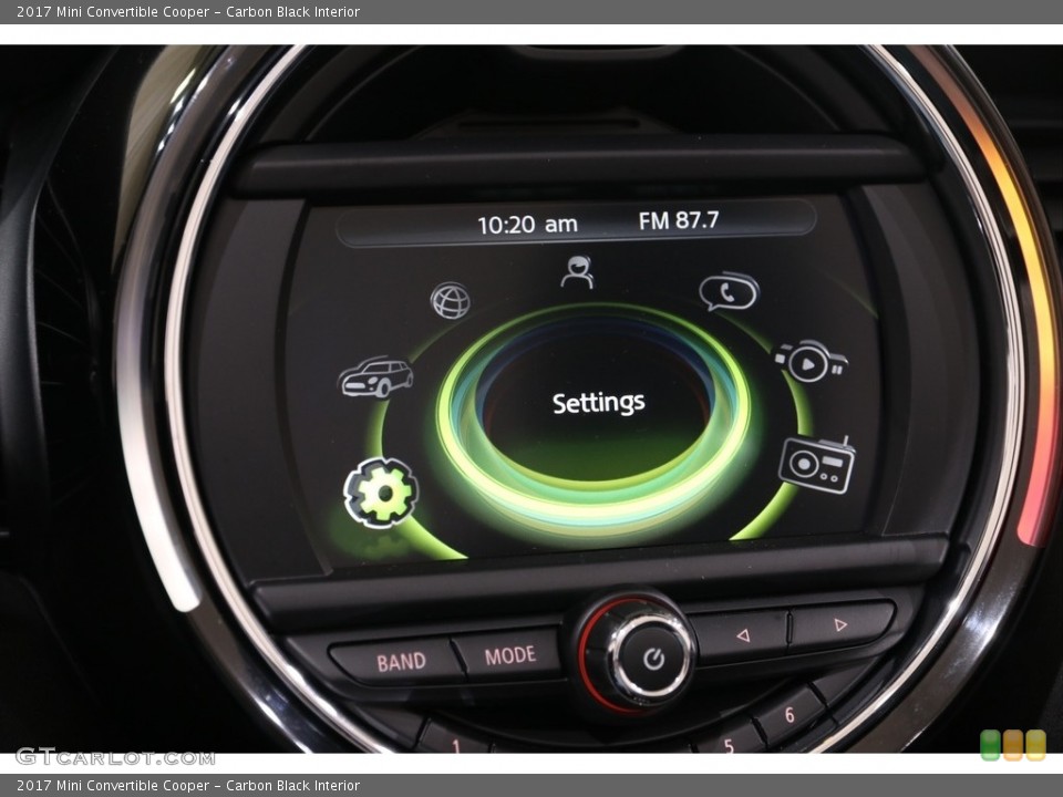 Carbon Black Interior Controls for the 2017 Mini Convertible Cooper #139294005