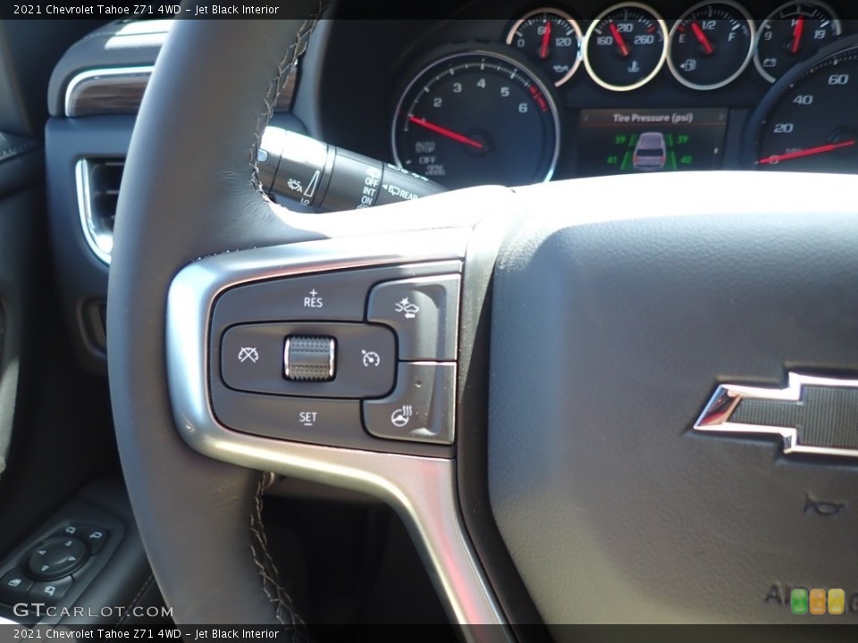 Jet Black Interior Steering Wheel for the 2021 Chevrolet Tahoe Z71 4WD #139294911