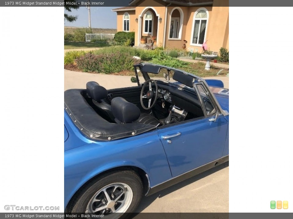 Black 1973 MG Midget Interiors