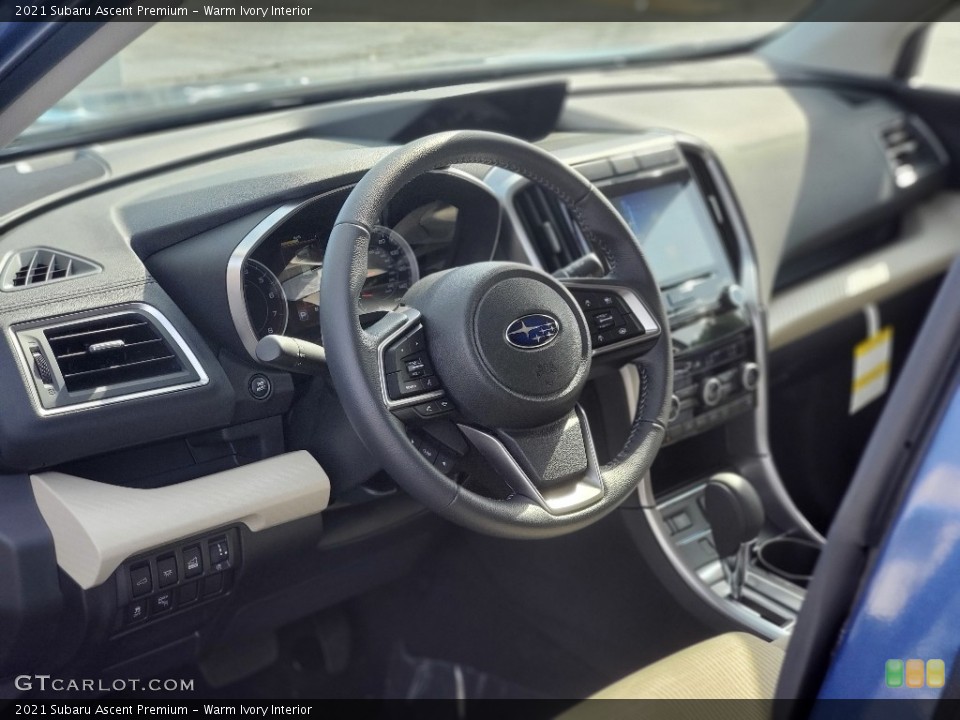 Warm Ivory Interior Steering Wheel for the 2021 Subaru Ascent Premium #139297831