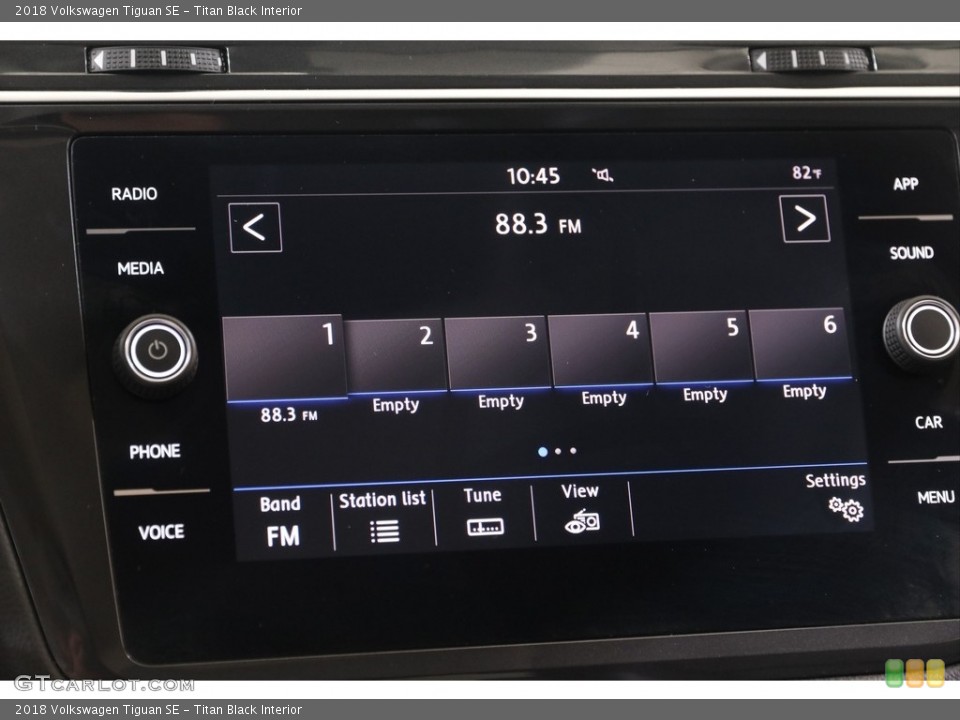 Titan Black Interior Audio System for the 2018 Volkswagen Tiguan SE #139300063