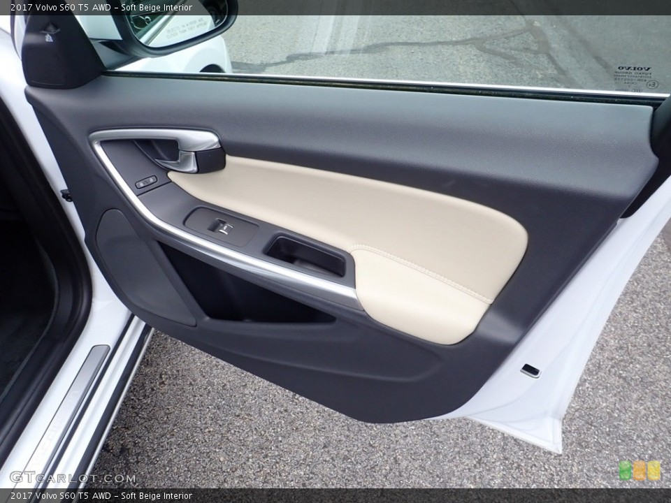 Soft Beige Interior Door Panel for the 2017 Volvo S60 T5 AWD #139300570