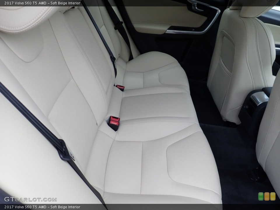 Soft Beige Interior Rear Seat for the 2017 Volvo S60 T5 AWD #139300594