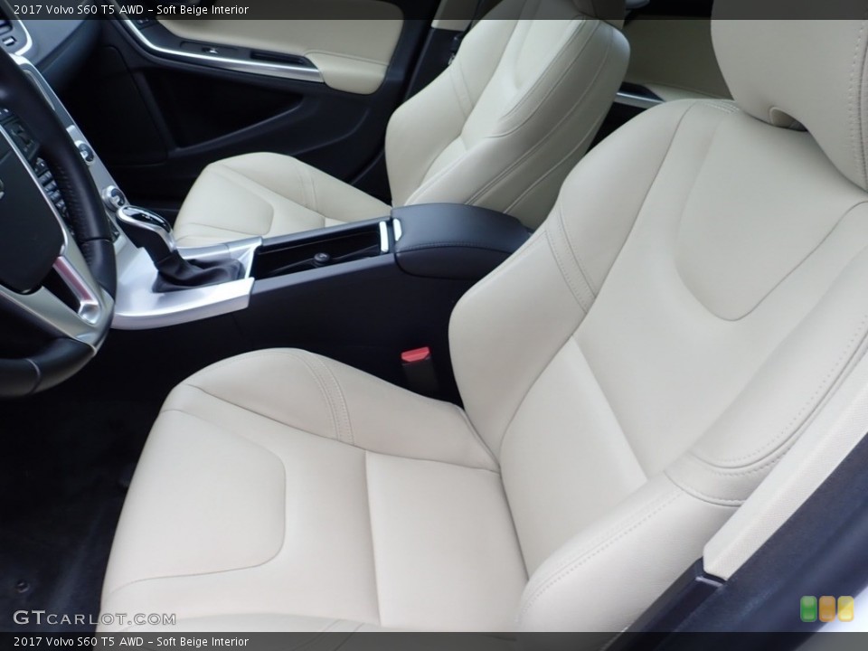 Soft Beige Interior Front Seat for the 2017 Volvo S60 T5 AWD #139300618
