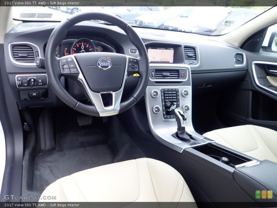 Soft Beige Interior Prime Interior for the 2017 Volvo S60 T5 AWD #139300663