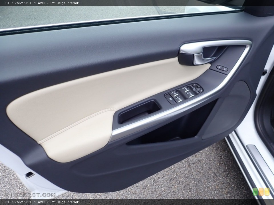 Soft Beige Interior Door Panel for the 2017 Volvo S60 T5 AWD #139300687